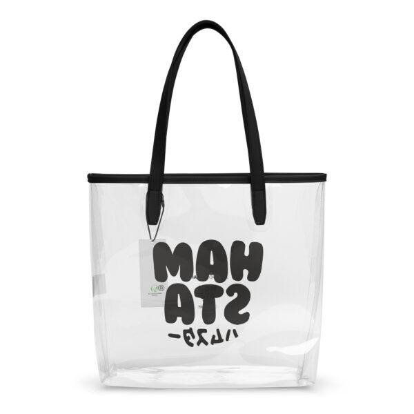 HAMSTA® DA BLACK LOGO - Clear Tote Bag - Image 2