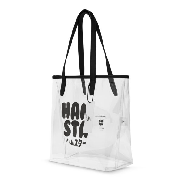 HAMSTA® DA BLACK LOGO - Clear Tote Bag - Image 4